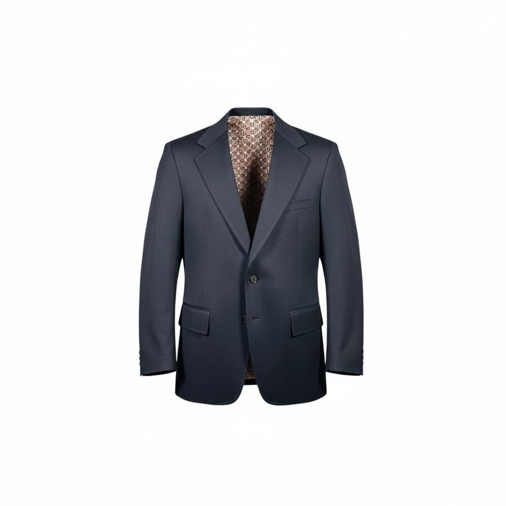 Vintage Men's Winston Tailors for Gaede's Navy Blue 2 Button Sport Coat- Size 44
